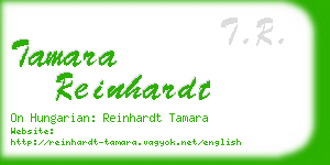 tamara reinhardt business card